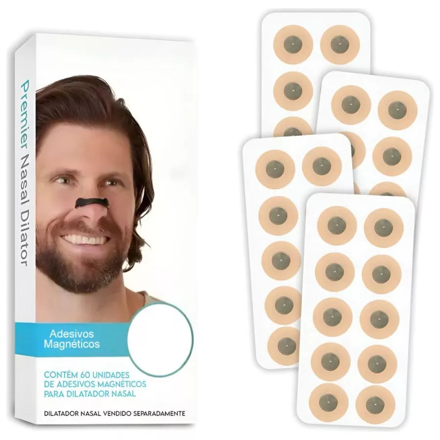 Kit Com 15 Pares Dilatadores Nasais Magnético Fitas Nasais Inicial Para Dormir Melhorar a Respiração