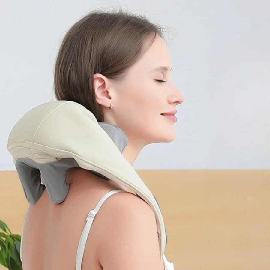 Massageador Shiatsu para Pescoço, Ombros e Lombar com Infravermelho Bivolt